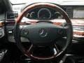 2009 Mercedes-Benz S Black Interior Steering Wheel Photo