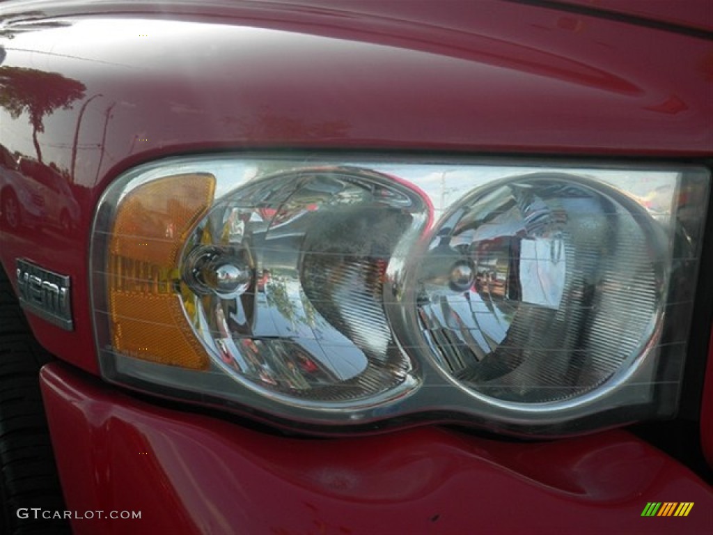 2004 Ram 1500 SLT Sport Quad Cab - Flame Red / Dark Slate Gray photo #3