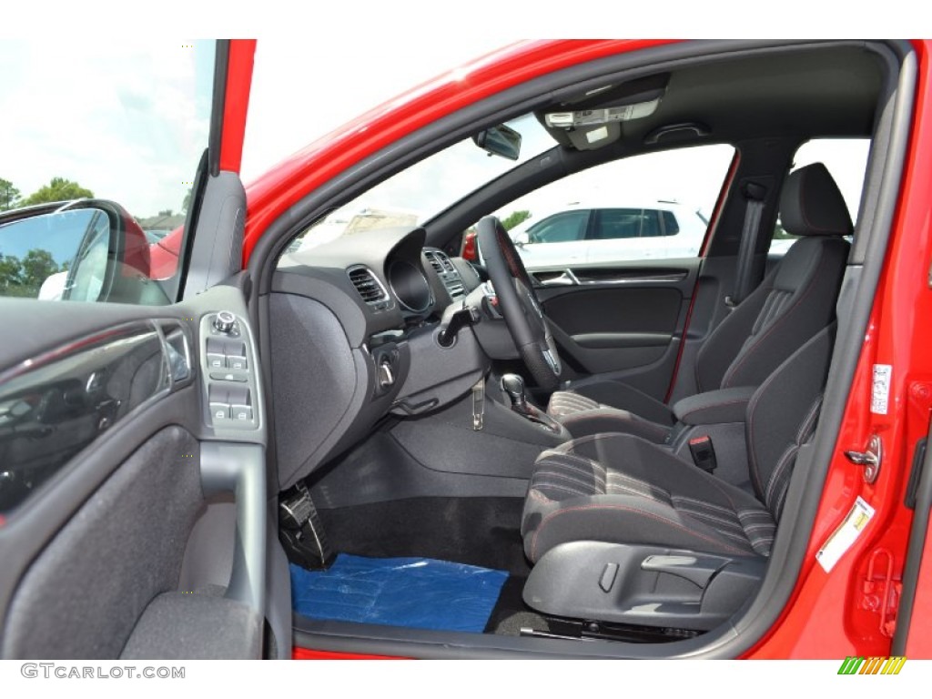 2013 GTI 4 Door - Tornado Red / Interlagos Plaid Cloth photo #3