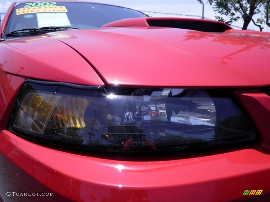 2002 Mustang V6 Coupe - Torch Red / Dark Charcoal photo #3