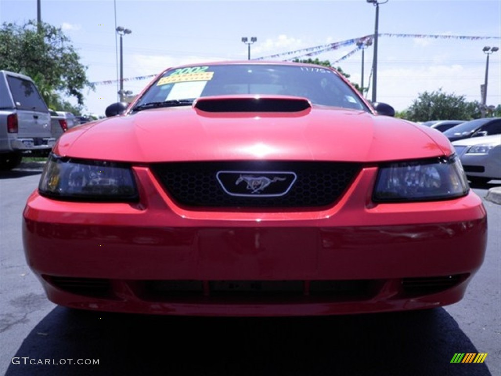 2002 Mustang V6 Coupe - Torch Red / Dark Charcoal photo #4
