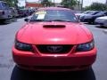 2002 Torch Red Ford Mustang V6 Coupe  photo #6