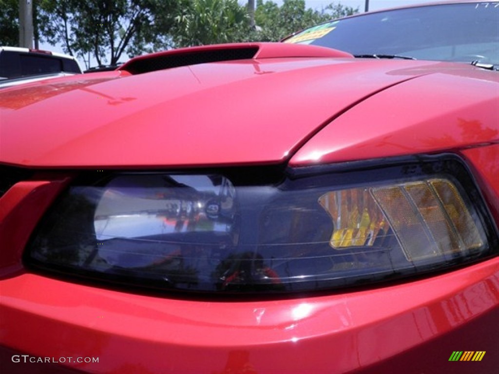 2002 Mustang V6 Coupe - Torch Red / Dark Charcoal photo #7