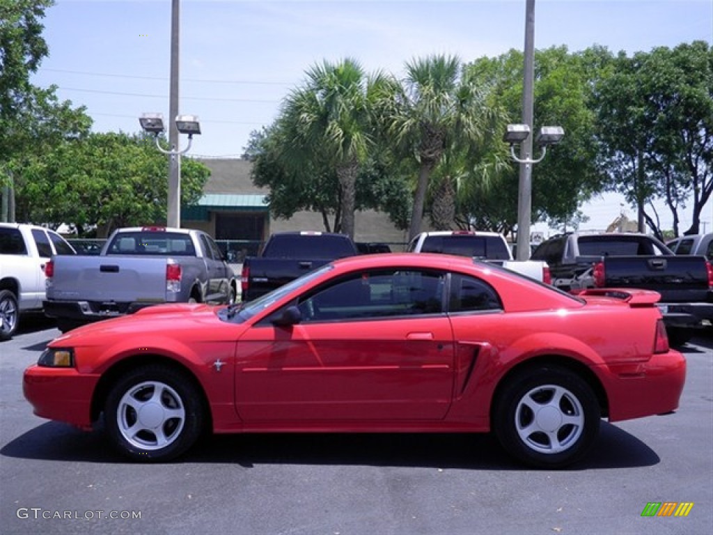 2002 Mustang V6 Coupe - Torch Red / Dark Charcoal photo #10