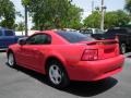 2002 Torch Red Ford Mustang V6 Coupe  photo #11
