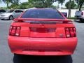 2002 Torch Red Ford Mustang V6 Coupe  photo #14