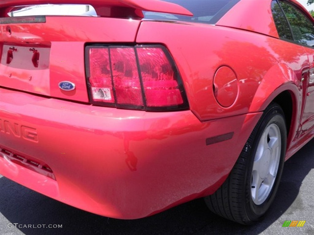2002 Mustang V6 Coupe - Torch Red / Dark Charcoal photo #16