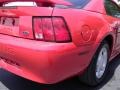 2002 Torch Red Ford Mustang V6 Coupe  photo #16