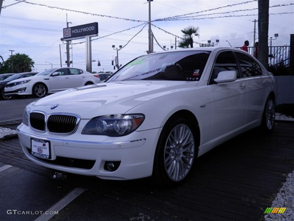 2007 7 Series 750i Sedan - Alpine White / Cream Beige photo #11