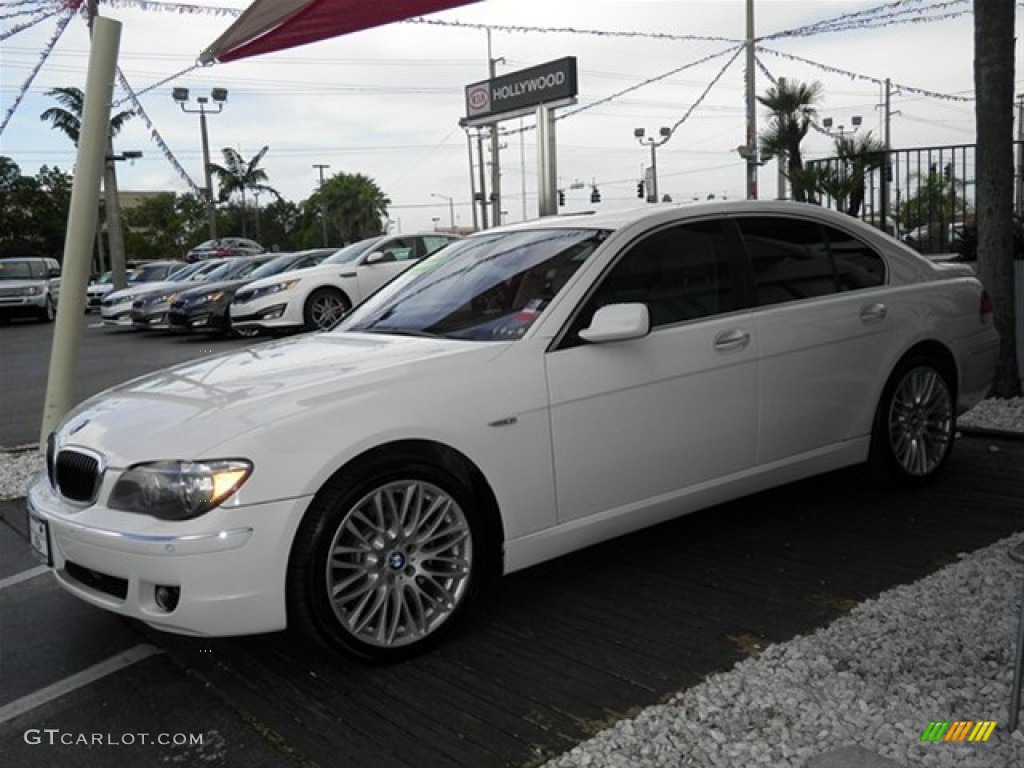 2007 7 Series 750i Sedan - Alpine White / Cream Beige photo #12