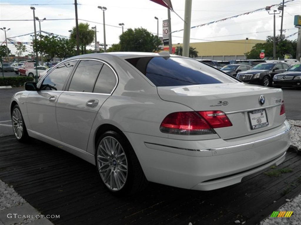 2007 7 Series 750i Sedan - Alpine White / Cream Beige photo #13