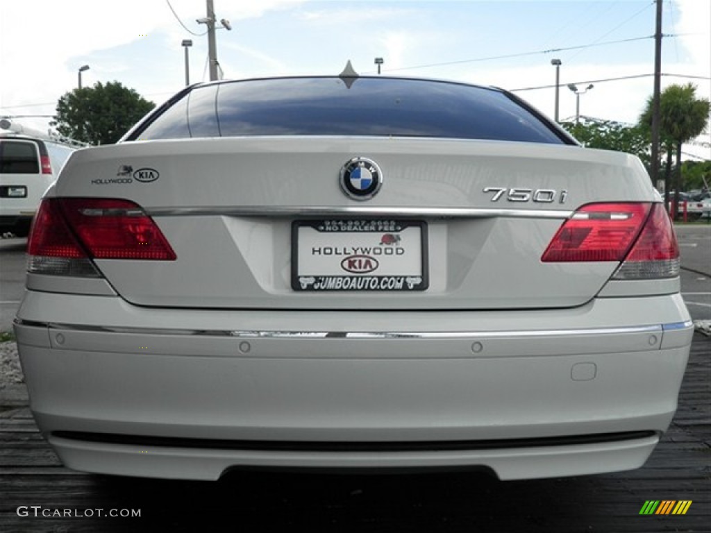 2007 7 Series 750i Sedan - Alpine White / Cream Beige photo #16