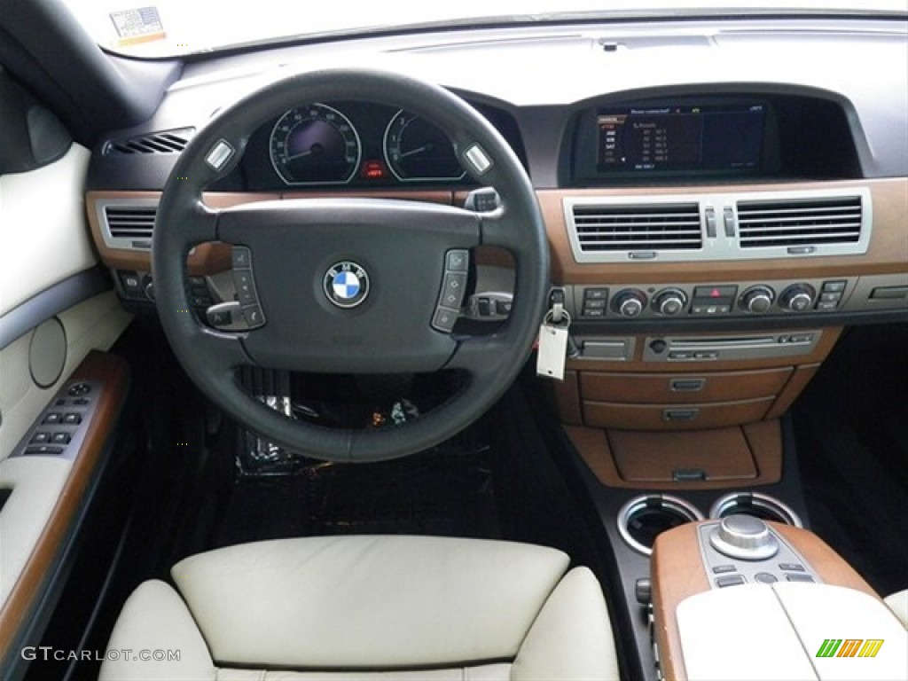 2007 7 Series 750i Sedan - Alpine White / Cream Beige photo #36