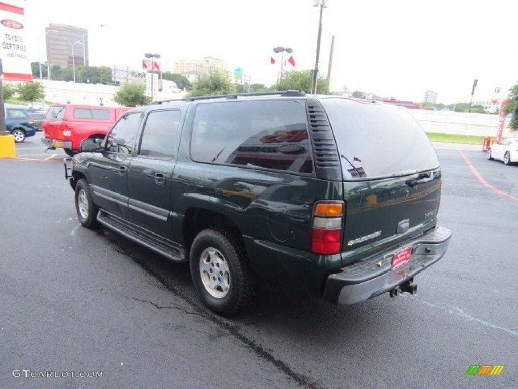 2004 Suburban 1500 LS 4x4 - Dark Green Metallic / Gray/Dark Charcoal photo #5