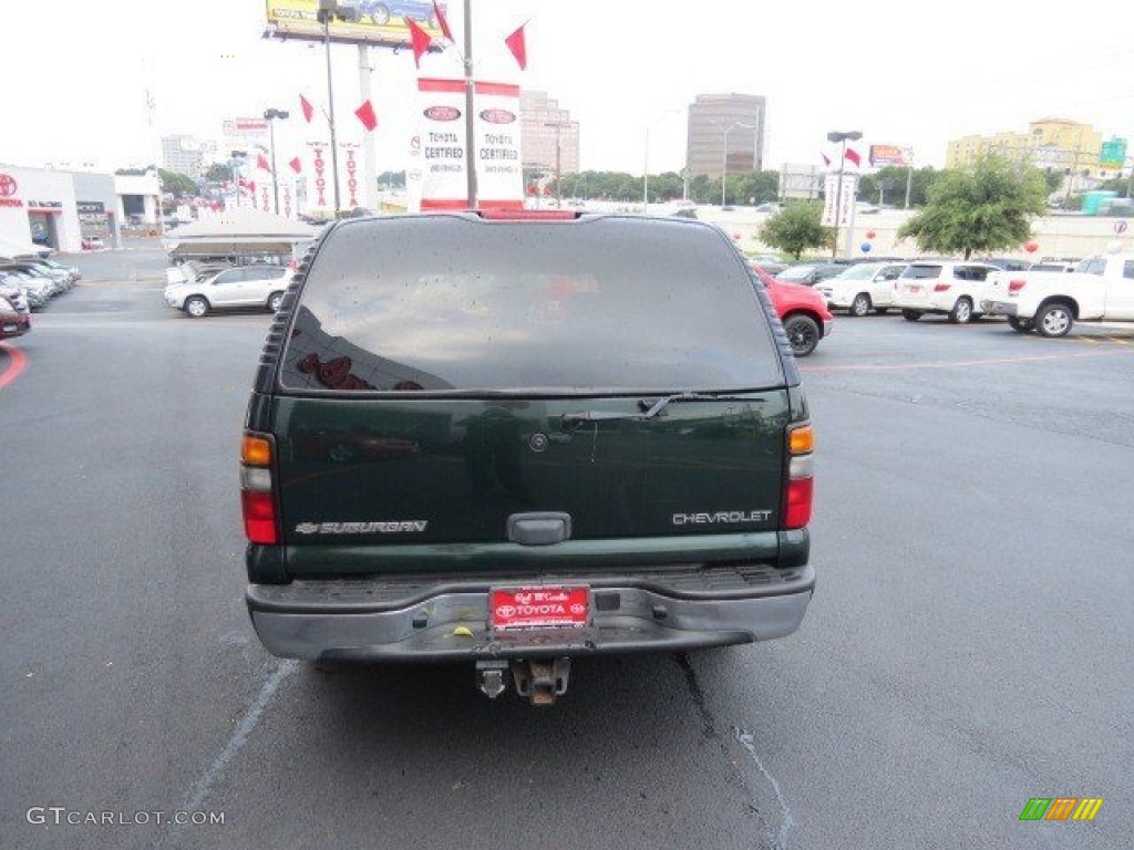 2004 Suburban 1500 LS 4x4 - Dark Green Metallic / Gray/Dark Charcoal photo #6