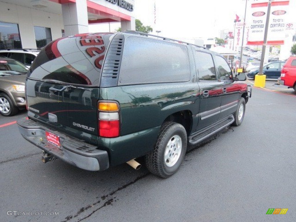 2004 Suburban 1500 LS 4x4 - Dark Green Metallic / Gray/Dark Charcoal photo #7