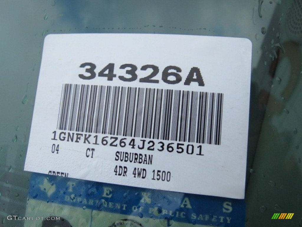 2004 Suburban 1500 LS 4x4 - Dark Green Metallic / Gray/Dark Charcoal photo #20