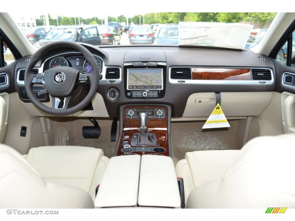 2012 Volkswagen Touareg TDI Executive 4XMotion Cornsilk Beige Dashboard Photo #67932134
