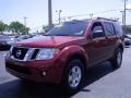 2008 Red Brawn Nissan Pathfinder S  photo #11