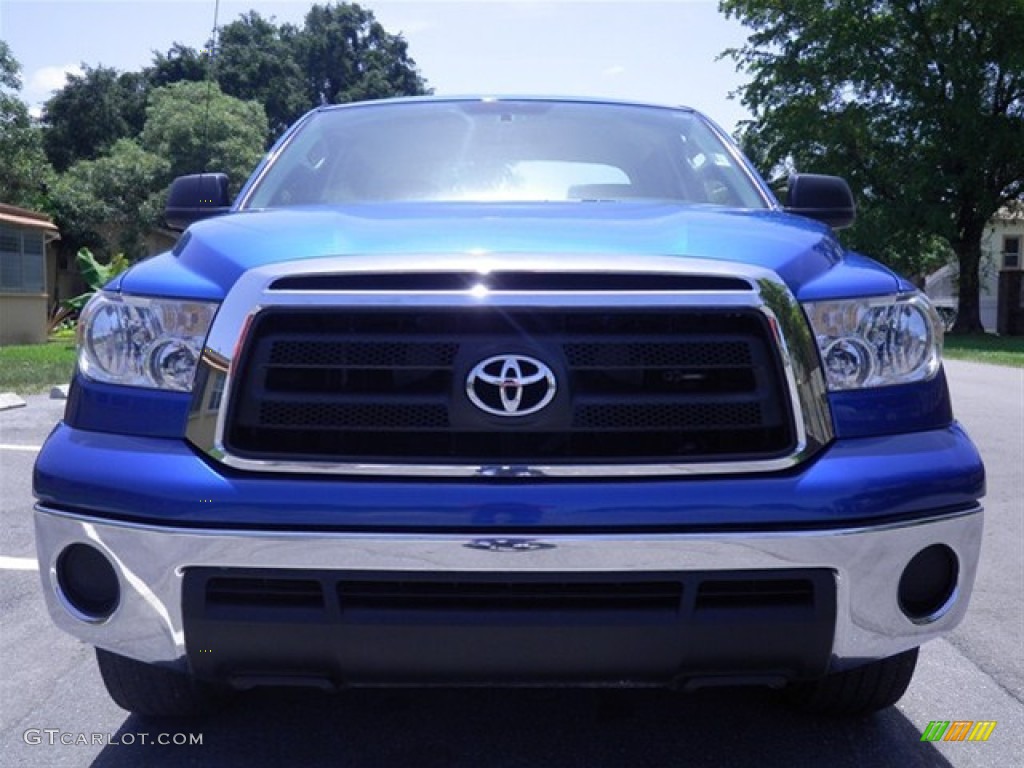 2010 Tundra Double Cab - Blue Streak Metallic / Graphite Gray photo #4