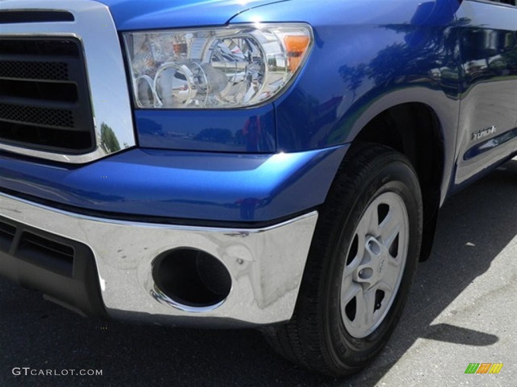 2010 Tundra Double Cab - Blue Streak Metallic / Graphite Gray photo #8