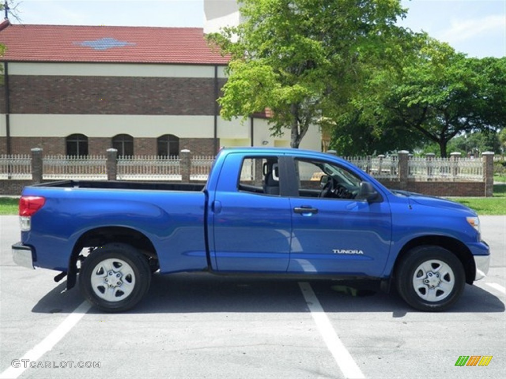 Blue Streak Metallic 2010 Toyota Tundra Double Cab Exterior Photo #67933383