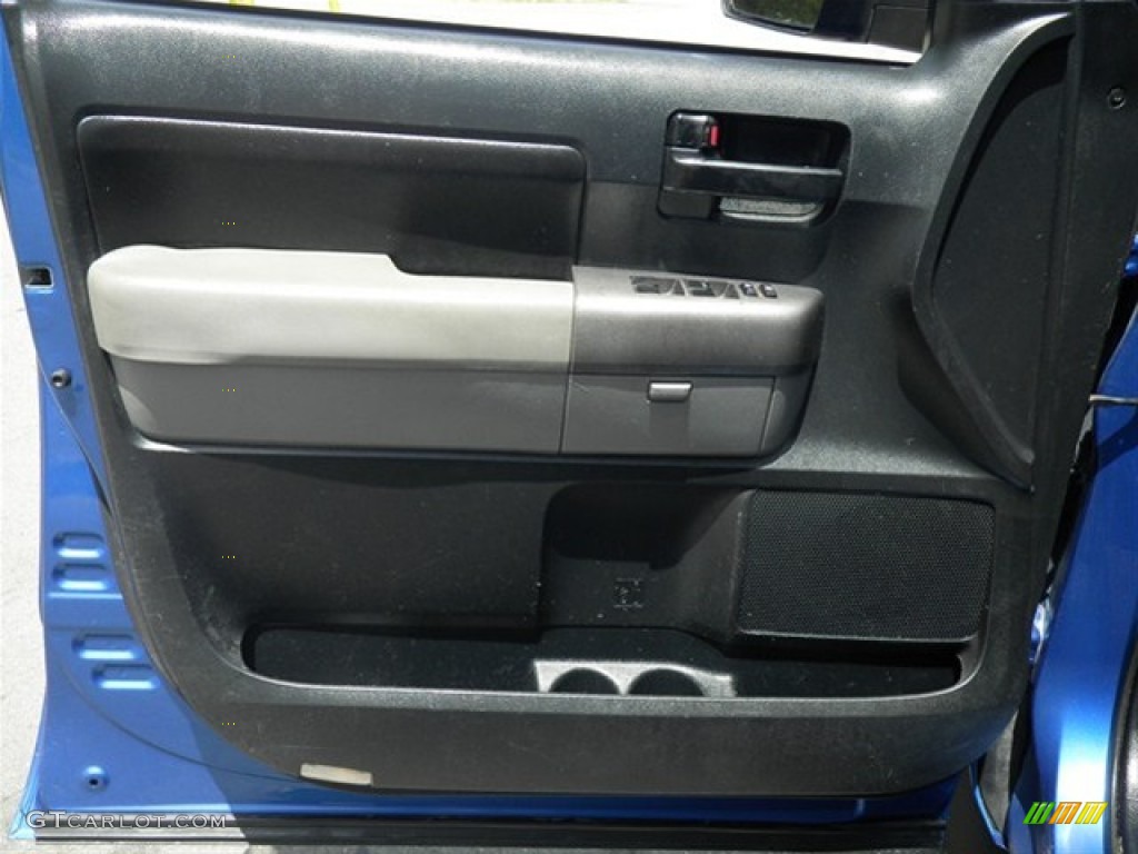 2010 Toyota Tundra Double Cab Graphite Gray Door Panel Photo #67933436
