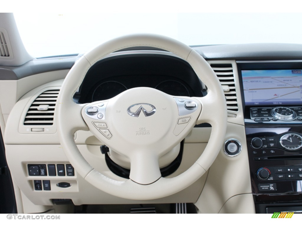 2011 Infiniti FX 35 AWD Wheat Steering Wheel Photo #67936268