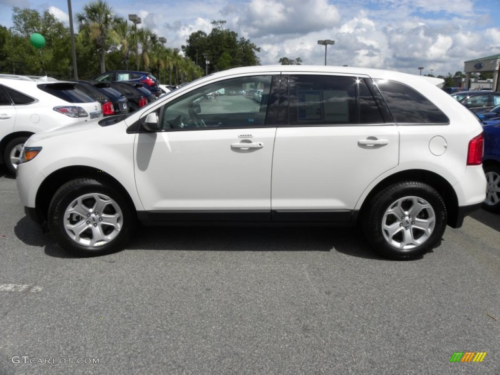 2012 Edge SEL - White Platinum Metallic Tri-Coat / Medium Light Stone photo #2