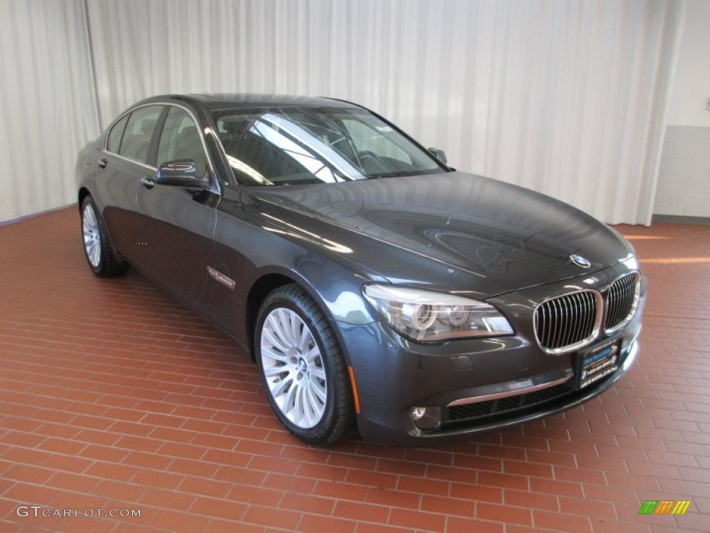 2012 7 Series 750i xDrive Sedan - Dark Graphite Metallic / Black photo #1