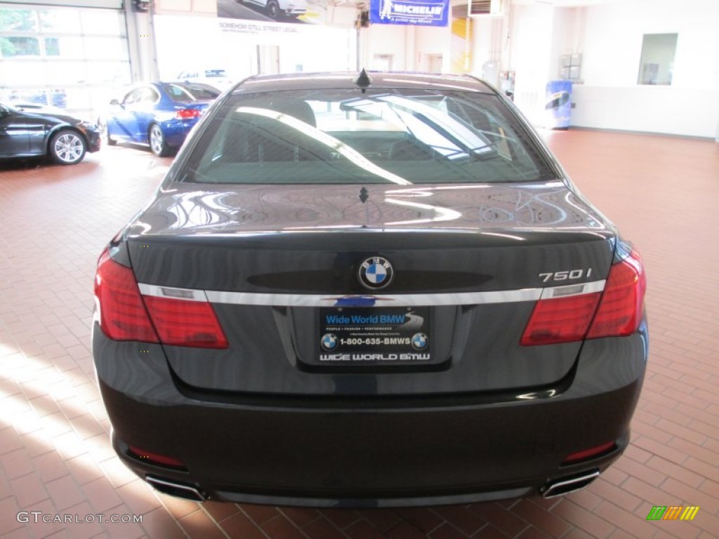 2012 7 Series 750i xDrive Sedan - Dark Graphite Metallic / Black photo #5