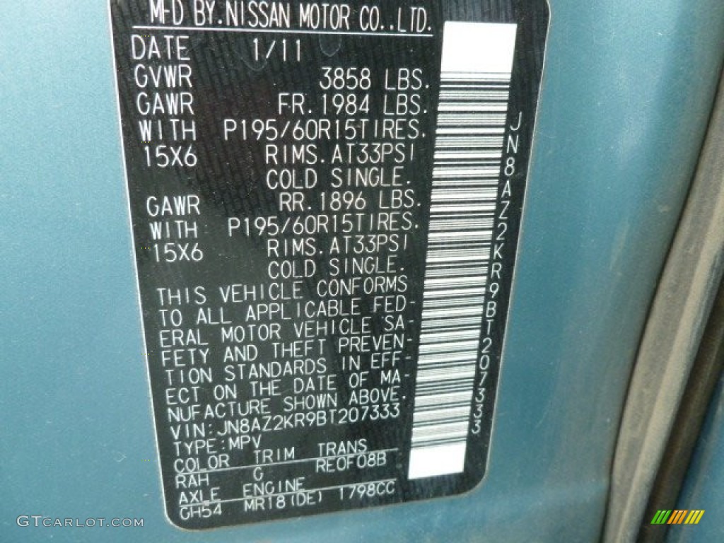 2011 Nissan Cube 1.8 S RAH Photo #67938581