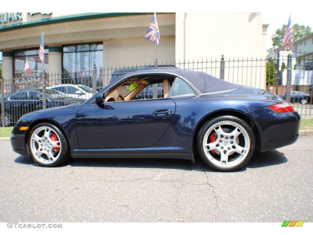 Midnight Blue Metallic 2006 Porsche 911 Carrera 4S Cabriolet Exterior Photo #67939241