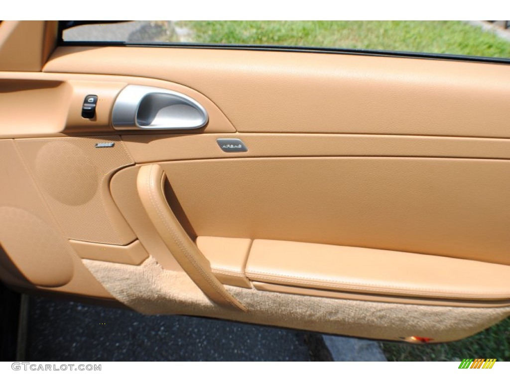 2006 Porsche 911 Carrera 4S Cabriolet Sand Beige Door Panel Photo #67939295
