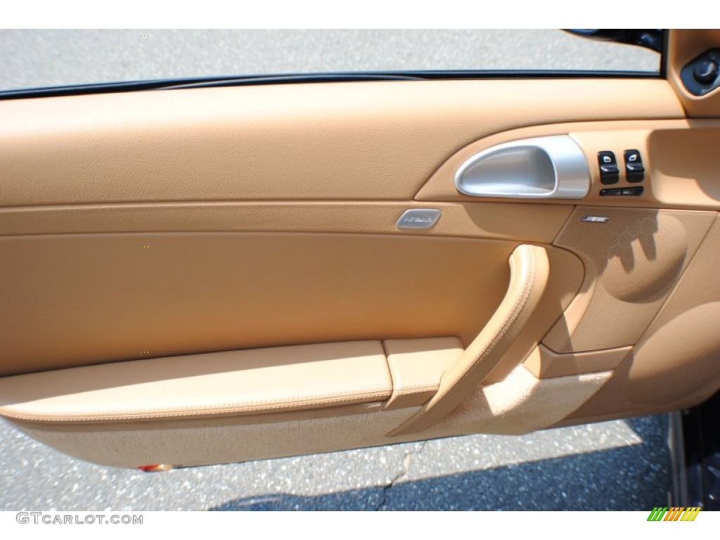 2006 Porsche 911 Carrera 4S Cabriolet Sand Beige Door Panel Photo #67939325