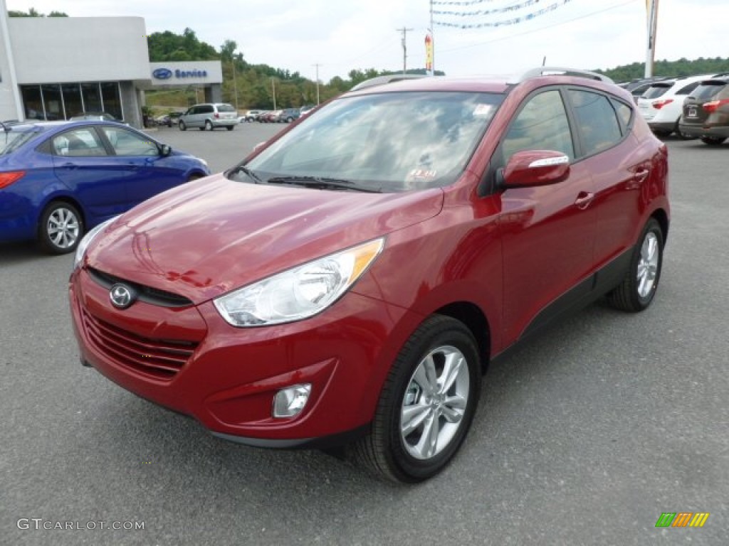 Garnet Red 2013 Hyundai Tucson GLS Exterior Photo #67939378