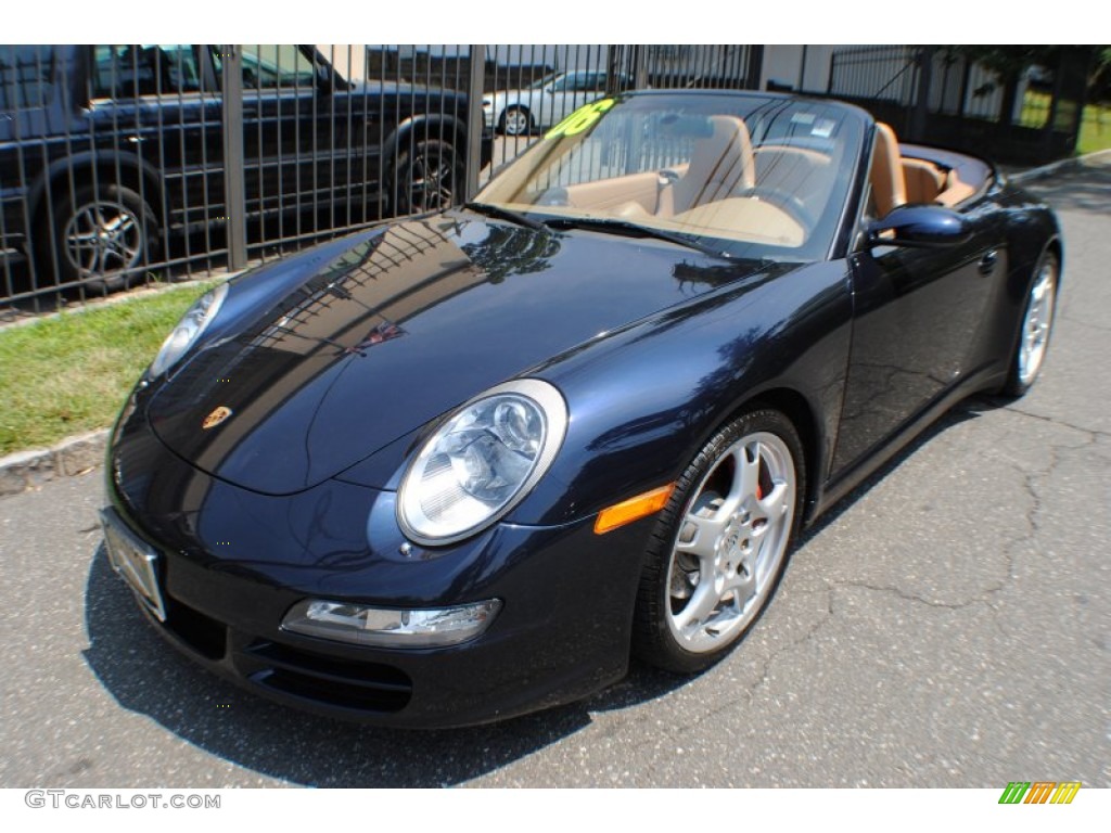 Midnight Blue Metallic 2006 Porsche 911 Carrera 4S Cabriolet Exterior Photo #67939385