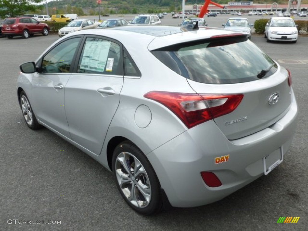 2013 Elantra GT - Shimmering Air Silver / Black photo #5