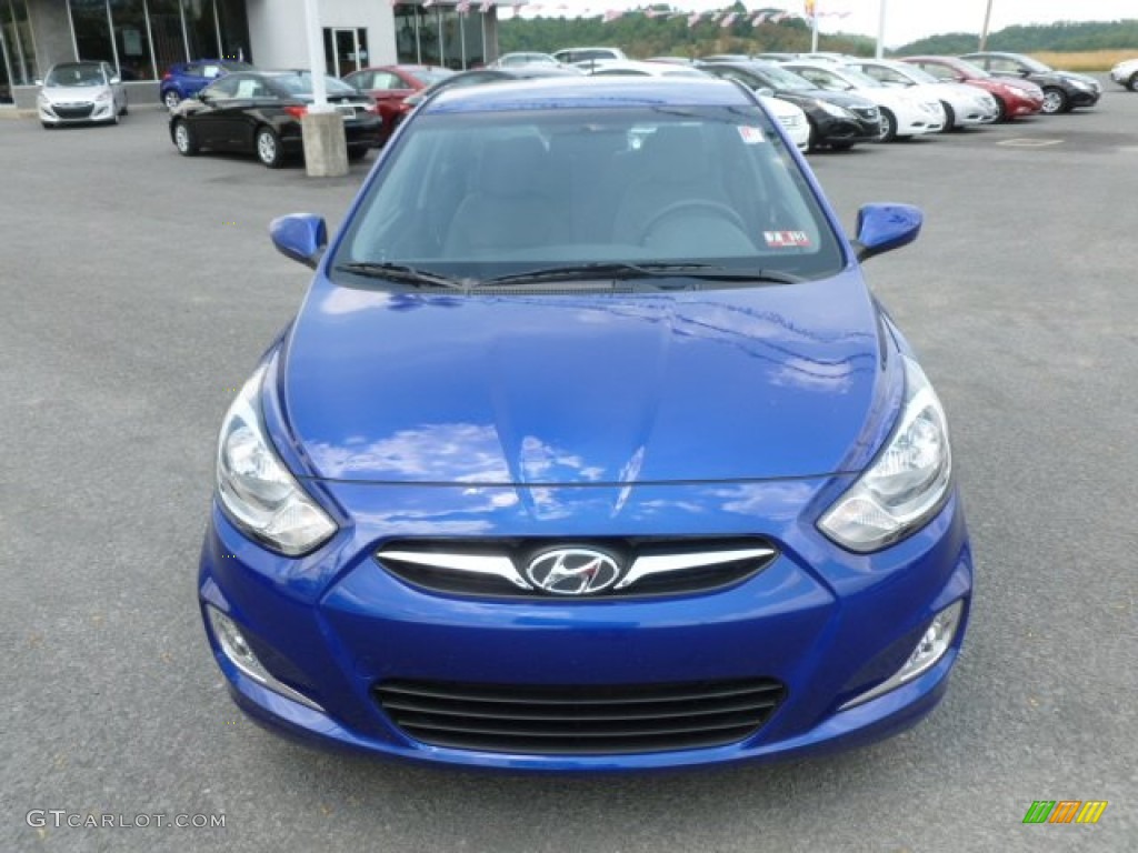 Marathon Blue 2013 Hyundai Accent GLS 4 Door Exterior Photo #67940697