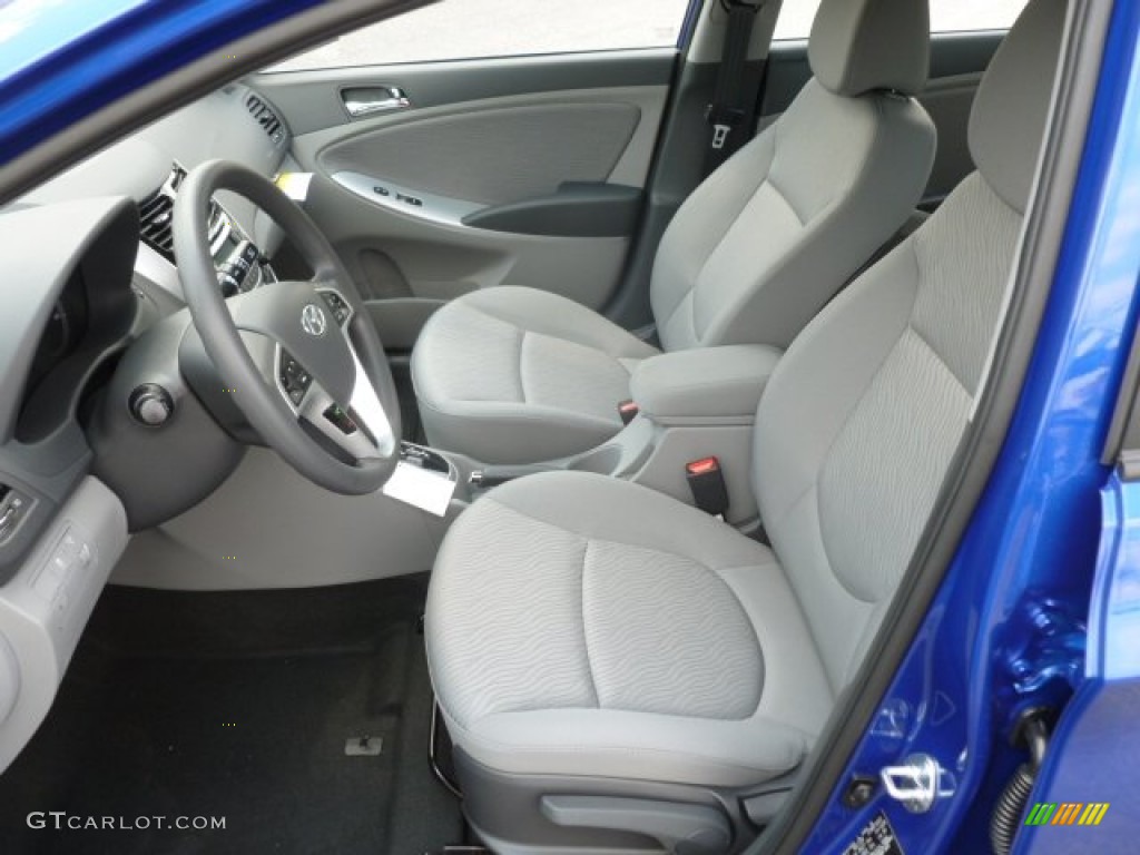Gray Interior 2013 Hyundai Accent GLS 4 Door Photo #67940810