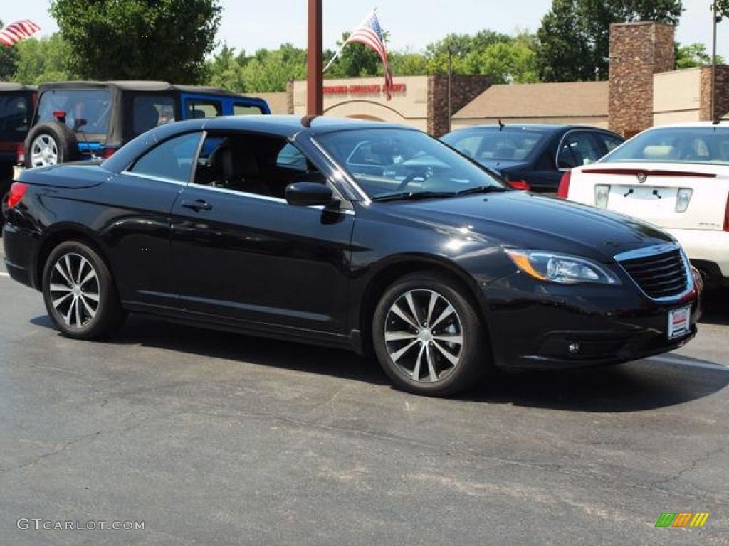 Black 2012 Chrysler 200 S Hard Top Convertible Exterior Photo #67942505