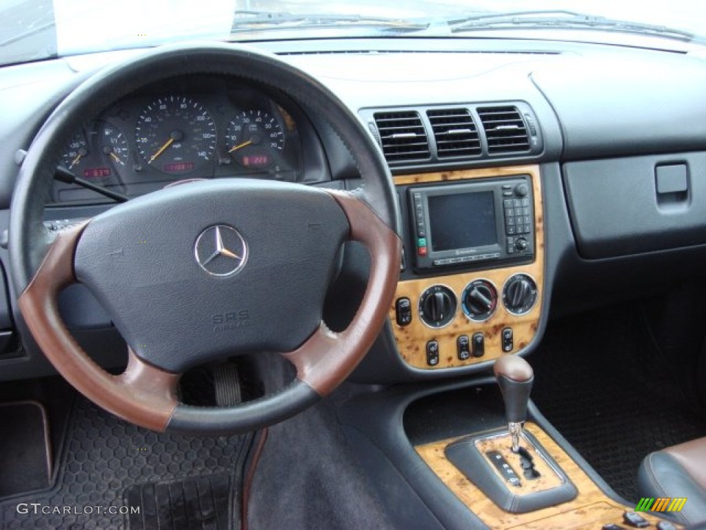 2001 Mercedes-Benz ML 320 4Matic designo Cognac Dashboard Photo #67942949