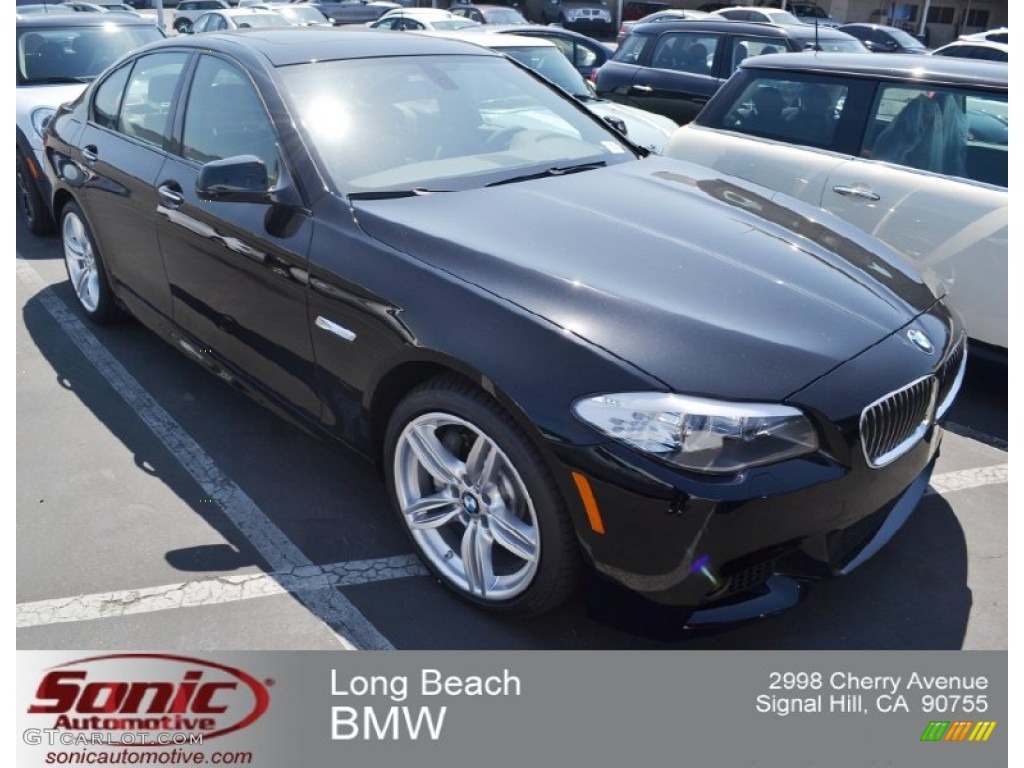 2012 5 Series 535i Sedan - Jet Black / Black photo #1