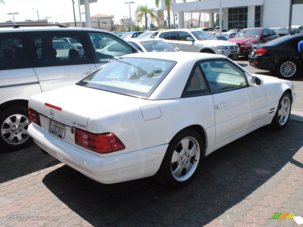 1999 SL 500 Roadster - Glacier White / Java photo #8