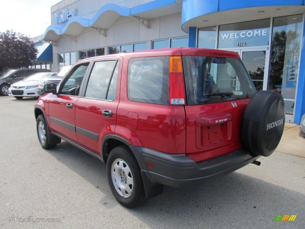 2001 CR-V LX 4WD - Milano Red / Dark Gray photo #3