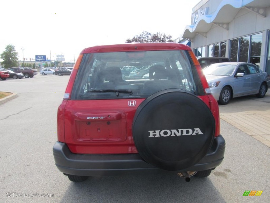 2001 CR-V LX 4WD - Milano Red / Dark Gray photo #4