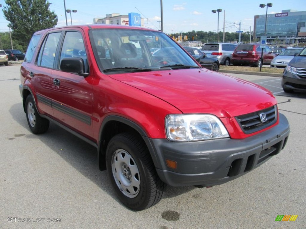 2001 CR-V LX 4WD - Milano Red / Dark Gray photo #5