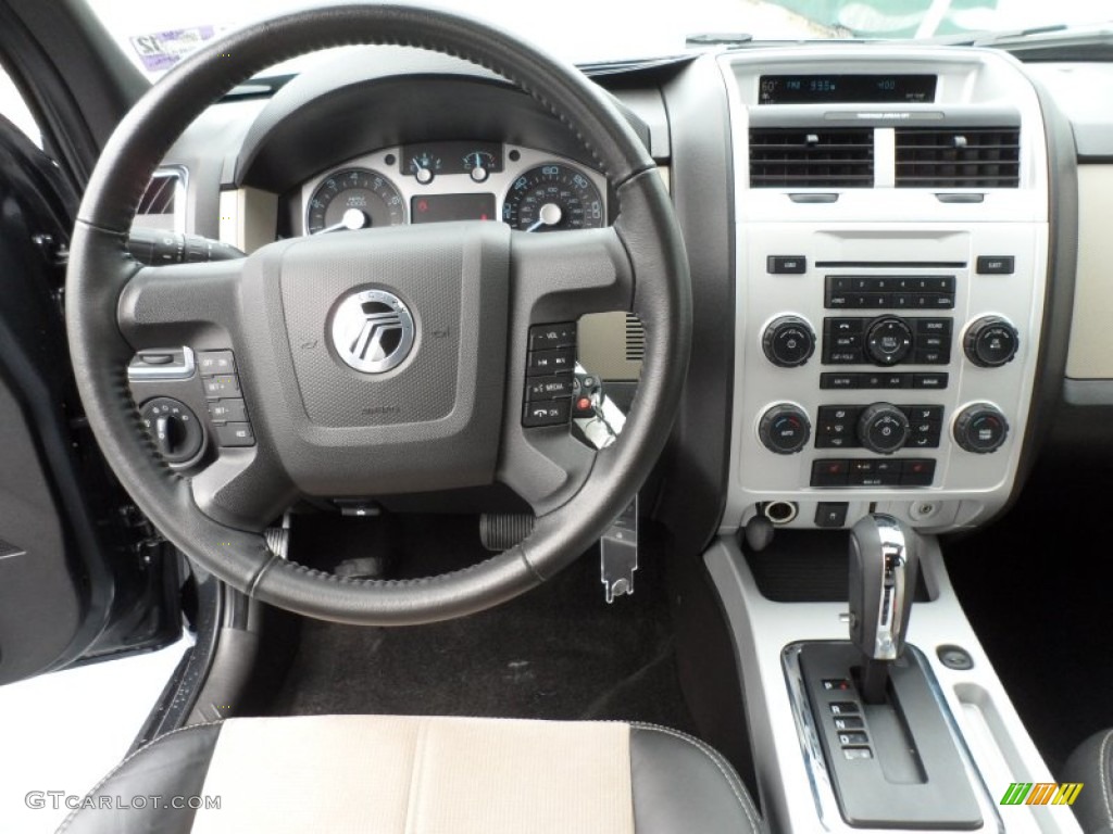 2010 Mercury Mariner V6 Premier Black/Stone Alcantara Dashboard Photo #67944878
