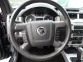 Black/Stone Alcantara 2010 Mercury Mariner V6 Premier Steering Wheel