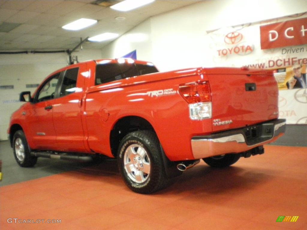 2011 Tundra SR5 Double Cab 4x4 - Radiant Red / Black photo #6